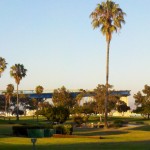 Coronado Bay Bridge viewed from Coronado golf course