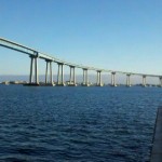 Coronado Bay Bridge from Crosby Street Park pier